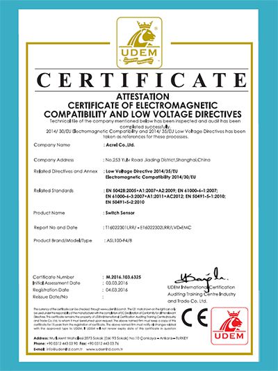 CE untuk ASL100-F4-8